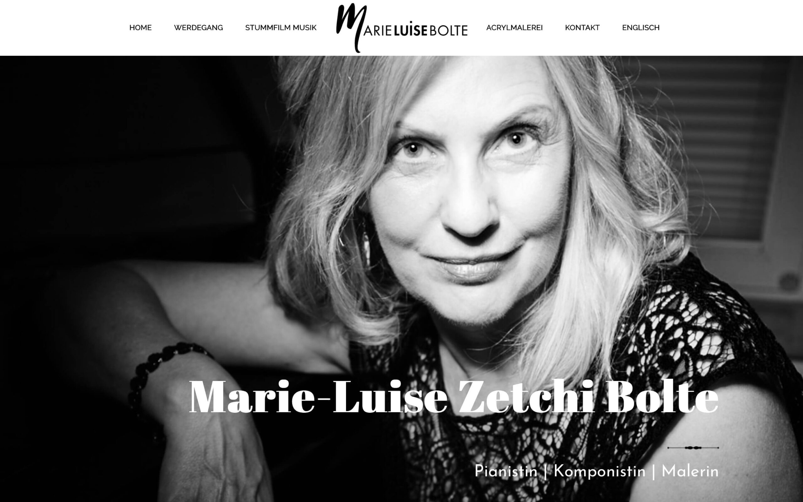 Bildschirmfoto der Website marilu-bolte.de